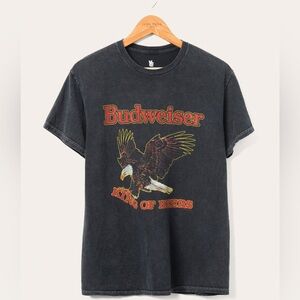 Junk Food Brand Budweiser Eagle King of Beer Tee